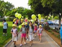 הליכה ברגל לבית הספר ברעננה